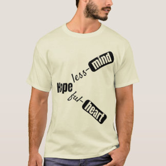 Camiseta de Citação Inspiradora – Mente e Coração