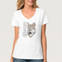 Camiseta de Citação Motivacional de Lobo - Você Co