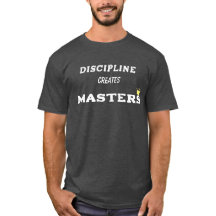 Camiseta de Citação Motivacional Mínima DISCIPLINA