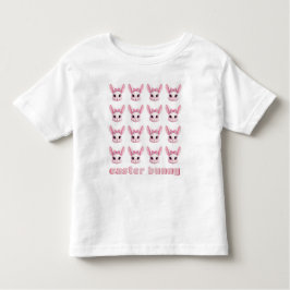 Camiseta de coelho de Páscoa rosa fofa para menina