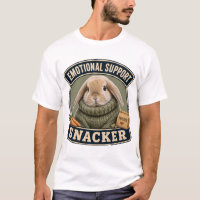 Camiseta de Coelho Engraçado Suporte Emocional par