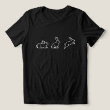 Camiseta de Coelho Fofo, Camisa de Coelho Minimali