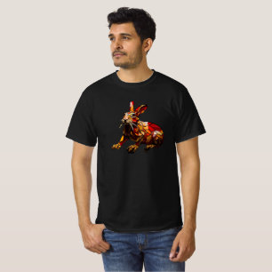 Camiseta de coelho Mosaico Design de Vidro Colorid
