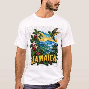 Camiseta de colagem contemporânea caribenha do Hai