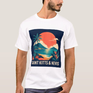 Camiseta de colagem contemporânea do Caribe Haiti