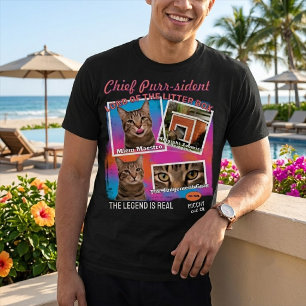 Camiseta de colagem de fotos de animais de estimaç