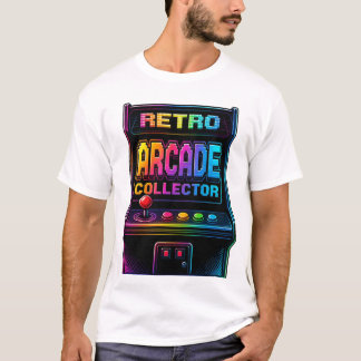 Camiseta de Colecionador de Arcade Retrô dos Anos
