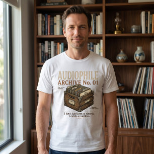 Camiseta de Colecionador de Vinil do Arquivo Audio
