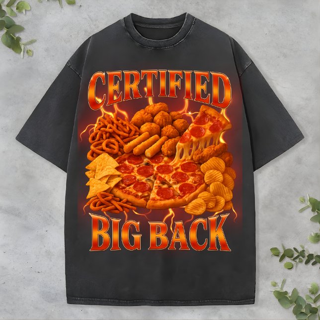 Camiseta de Comida de Pizza Divertida Estilo Rap B (Criador carregado)