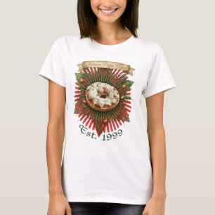 Camiseta de comida italiana judaica de bagel de pi