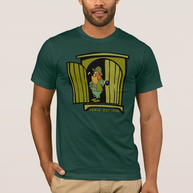 Camiseta De Comin t-shirt irlandês para fora (Frente)