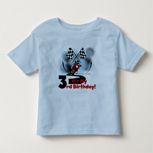 Camiseta de competência do aniversário de 3 anos (Frente)