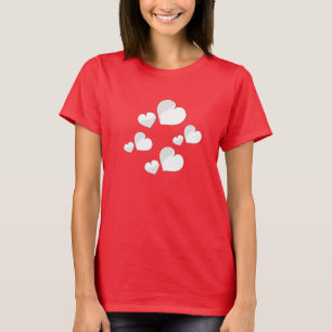 Camiseta de conforto cardíaco Red Love