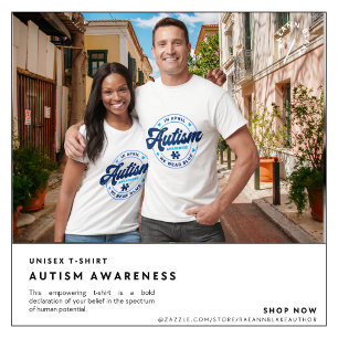 Camiseta de Conscientização do Autismo
