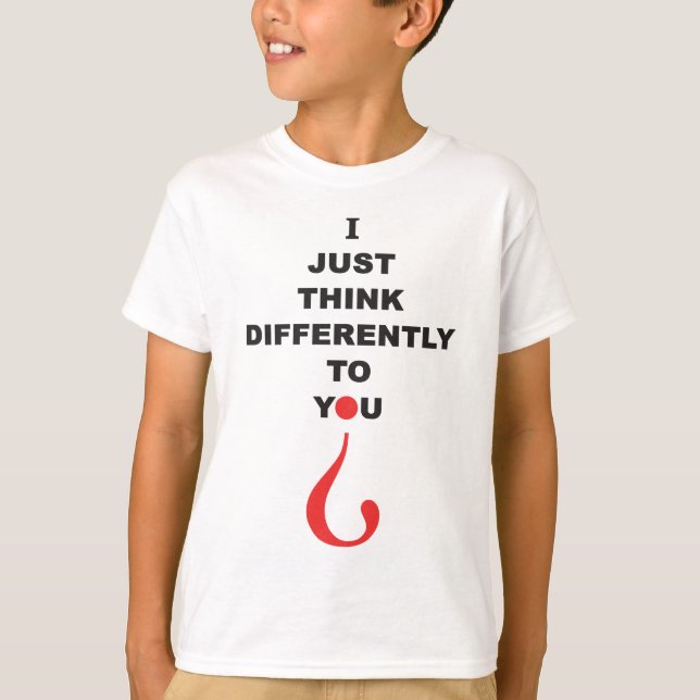 Camiseta de conscientização do autismo, ACHO DIFER (Frente)