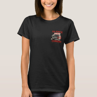 Camiseta de Conscientização Silêncio Não é Consent
