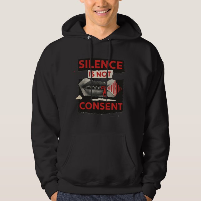 Camiseta de Conscientização Silêncio Não é Consent (Frente)