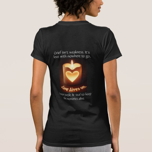 Camiseta de Conscientização sobre Apoio ao Luto –  (Verso)