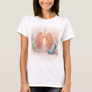Camiseta de Conscientização sobre Asma Desenho B