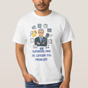 Camiseta de Contador Aposentado Presente Divertido