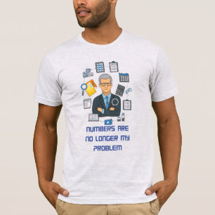 Camiseta de Contador Aposentado Presente Divertido