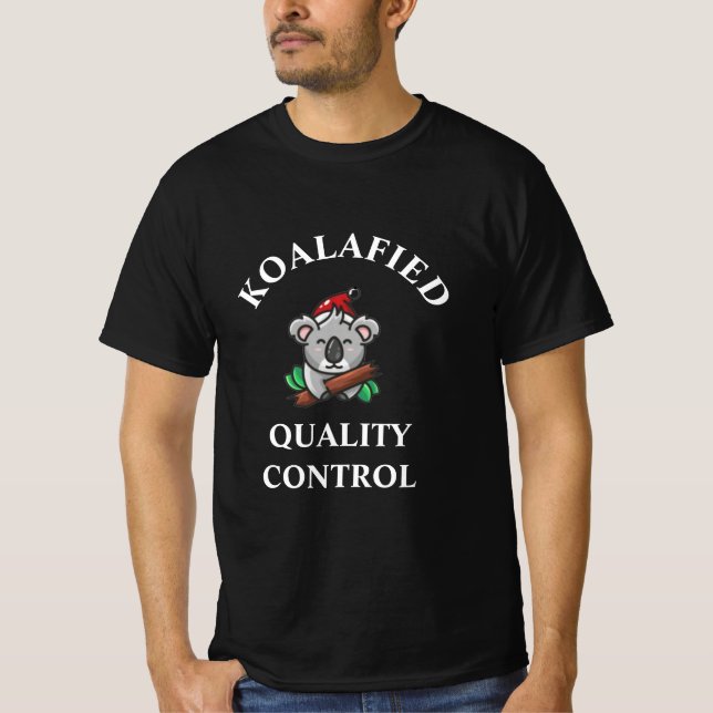 Camiseta de Controle de Qualidade Koalafied (Frente)