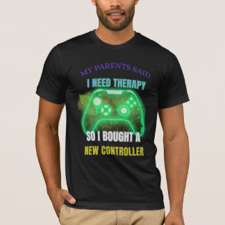 Camiseta de Controle de Terapia de Citação de Joga