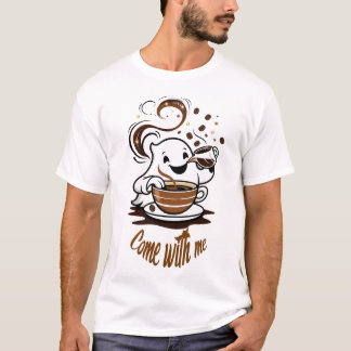 Camiseta de Convite de Café Fantasma – “Venha Comi