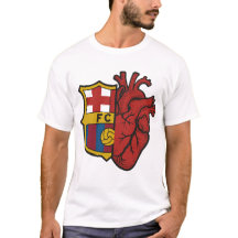 Camiseta de Coração de Fã do Barcelona