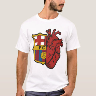 Camiseta de Coração de Fã do Barcelona