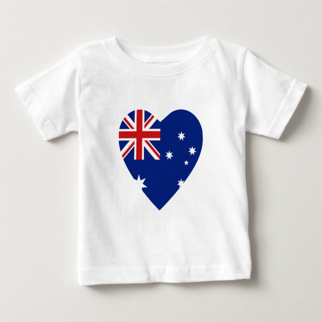 Camiseta de Coração de Sinalizador da Austrália (Frente)