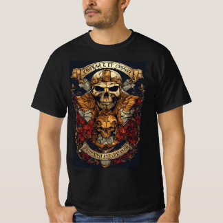 Camiseta de coragem e combattant dessing-Unyielding tshir