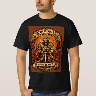 Camiseta de coragem e de combate à bebida espiritu