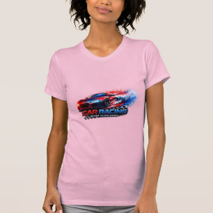Camiseta de corrida de carro Slim Fit para mulhere