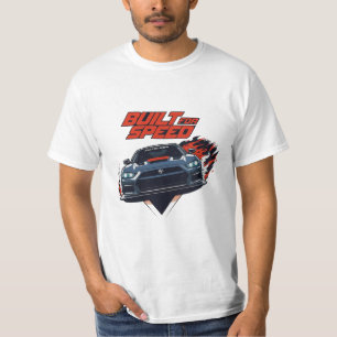 Camiseta de corrida de carros esportivos masculina