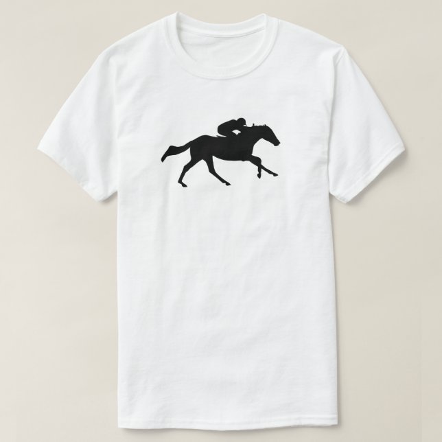 Camiseta de Corrida de Cavalos (Frente do Design)