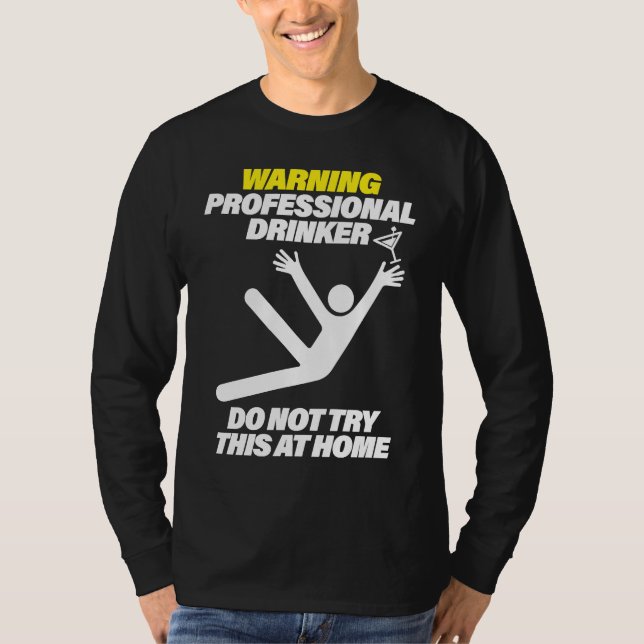 Camiseta de corrida de pub de mergulho de bebedor  (Frente)