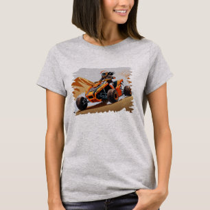 Camiseta de Corte de Dunas de Areia em Quadriciclo