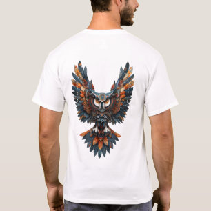 Camiseta de Coruja em Aquarela Fofa
