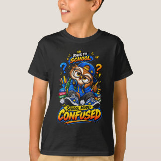Camiseta de Coruja Engraçada e Confusa do Modo Esc