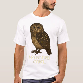 Camiseta de Coruja Manchada: Camiseta de Espécies