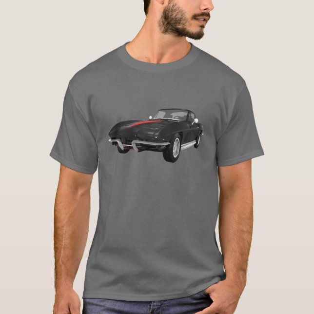 Camiseta De Corveta carro 1967 de esportes: Revestimento (Frente)
