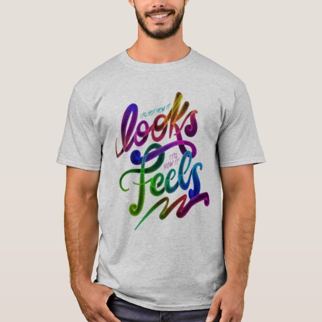 Camiseta de Cotação Inspiracional Colorida (Frente)