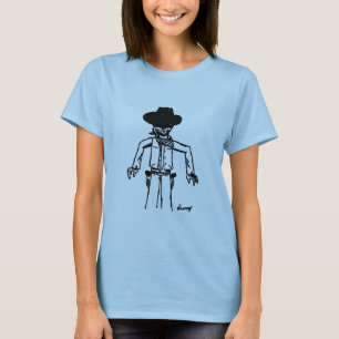 Camiseta de Cowboy Mulher-Desenhadora Bebê-Boneca