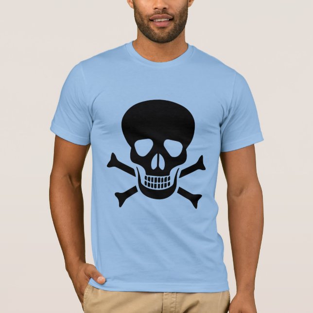Camiseta de crânio humano (Frente)