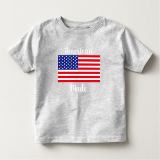Camiseta de criança com bandeira americana