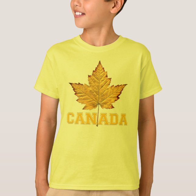 Camiseta de criança do Canadá Camisa de camiseta d (Frente)