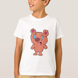 Camiseta de criança do ursinho de nariz grande