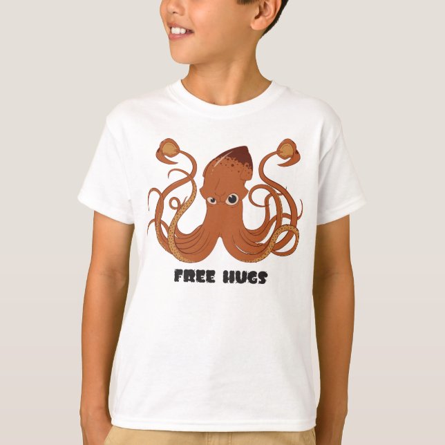 Camiseta de Criança Lula de Abraços Grátis (Frente)