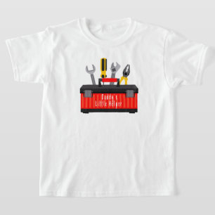 Camiseta de criança pequena Ajuda do Papai, Dia do